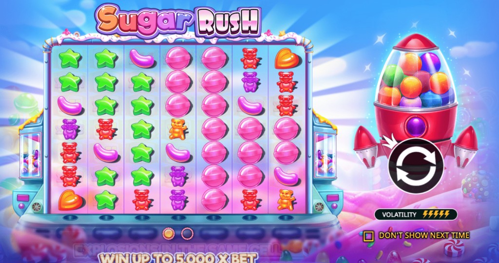 Sugar Rush free spins y compra de bonus